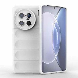 For vivo X90 Pro 5G Magic Shield TPU + Flannel Phone Case(White)