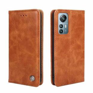 For Blackview A85 Non-Magnetic Retro Texture Leather Phone Case(Brown)