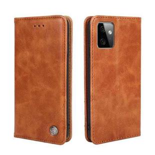 For Motorola Moto G Power 2023 Non-Magnetic Retro Texture Leather Phone Case(Brown)