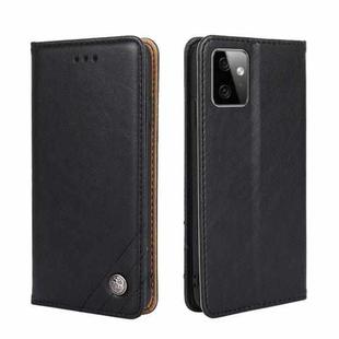 For Motorola Moto G Power 2023 Non-Magnetic Retro Texture Leather Phone Case(Black)