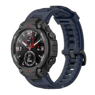 For Huami Amazfit T-Rex A1918 Tyrannosaurus Silicone Watch Band(Navy Blue)