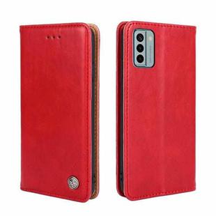 For Nokia G22 Non-Magnetic Retro Texture Leather Phone Case(Red)