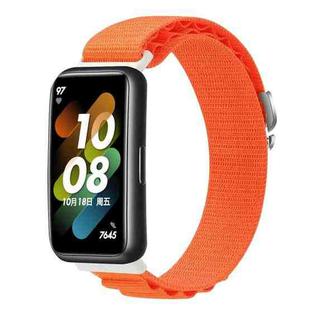 For Huawei Band 7 Loop Nylon Watch Band(Orange)