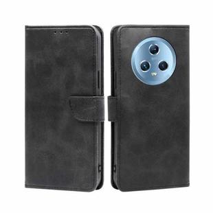 For Honor Magic5 Calf Texture Buckle Flip Leather Phone Case(Black)