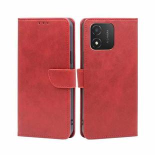 For Honor X5 4G Calf Texture Buckle Flip Leather Phone Case(Red)