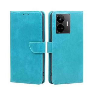 For Realme GT Neo 5 / GT3 / GT Neo 5 240W Calf Texture Buckle Flip Leather Phone Case(Blue)