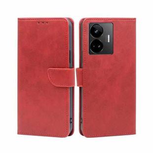 For Realme GT Neo 5 / GT3 / GT Neo 5 240W Calf Texture Buckle Flip Leather Phone Case(Red)