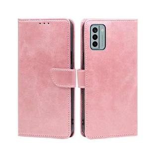 For Nokia G22 Calf Texture Buckle Flip Leather Phone Case(Rose Gold)