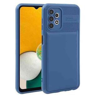 For Samsung Galaxy A13 4G Twill Texture TPU Shockproof Phone Case(Blue)