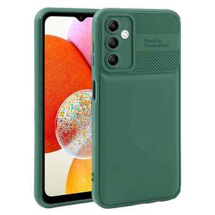 For Samsung Galaxy A14 4G Twill Texture TPU Shockproof Phone Case(Green)