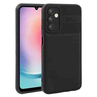 For Samsung Galaxy A24 Twill Texture TPU Shockproof Phone Case(Black)