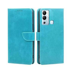 For Infinix Hot 12i Calf Texture Buckle Flip Leather Phone Case(Blue)