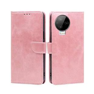 For Infinix Note 12 Pro 4G/Note 12 2023 Calf Texture Buckle Flip Leather Phone Case(Rose Gold)