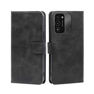 For Tecno Spark 8C / Spark GO 2022 Calf Texture Buckle Flip Leather Phone Case(Black)