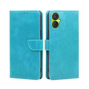 For Tecno Spark 9 Pro Calf Texture Buckle Flip Leather Phone Case(Blue)