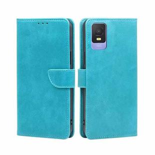 For TCL 403 Calf Texture Buckle Flip Leather Phone Case(Blue)