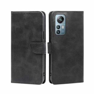 For Blackview A85 Calf Texture Buckle Flip Leather Phone Case(Black)