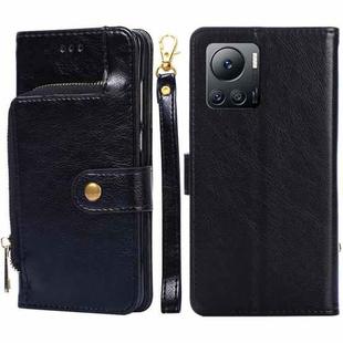 For Infinix Note 12 VIP Zipper Bag Leather Phone Case(Black)