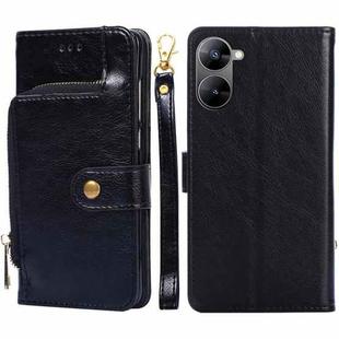 For Realme V30 5G / V30T Zipper Bag Leather Phone Case(Black)
