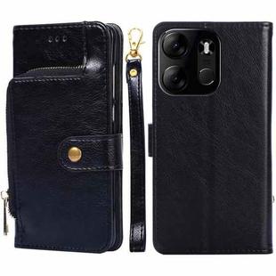 For Tecno Spark Go 2023 Zipper Bag Leather Phone Case(Black)