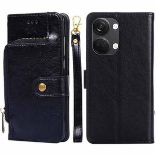 For OnePlus Ace 2V 5G Zipper Bag Leather Phone Case(Black)