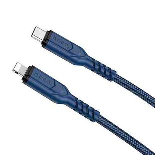 hoco X59 Victory PD 20W USB-C / Type-C to 8 Pin Charging Data Dable, Length:1m(Blue)