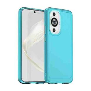 For Huawei Nova 11 Candy Series TPU Phone Case(Transparent Blue)