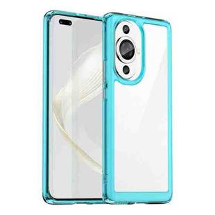 For Huawei Nova 11 Pro Colorful Series Acrylic + TPU Phone Case(Transparent Blue)