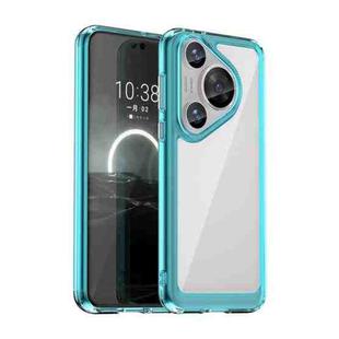 For Huawei Pura 70 Pro Colorful Series Acrylic + TPU Phone Case(Transparent Blue)