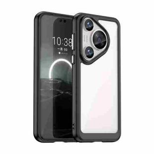 For Huawei Pura 70 Pro+ Colorful Series Acrylic + TPU Phone Case(Black)