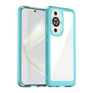 For Huawei nova 12s Colorful Series Acrylic + TPU Phone Case(Transparent Blue)