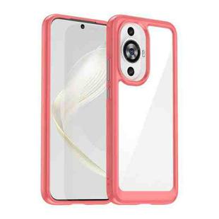 For Huawei nova 12s Colorful Series Acrylic + TPU Phone Case(Red)