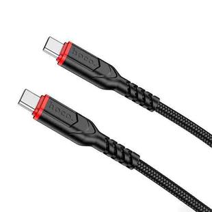 hoco X59 Victory 60W USB-C / Type-C to USB-C / Type-C Charging Data Dable, Length:2m(Black)