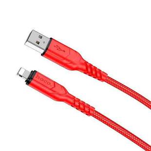 hoco X59 Victory 2.4A USB to 8 Pin Charging Data Dable, Length:2m(Red)