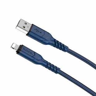 hoco X59 Victory 2.4A USB to 8 Pin Charging Data Dable, Length:2m(Blue)