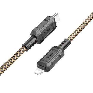 hoco X94 Leader PD 20W USB-C / Type-C to 8 Pin Charging Data Dable, Length:1m(Gold)