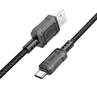 hoco X94 Leader 3A USB to USB-C / Type-C Charging Data Dable, Length:1m(Black)