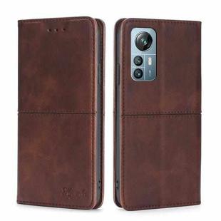 For Blackview A85 Cow Texture Magnetic Horizontal Flip Leather Phone Case(Dark Brown)