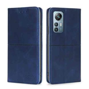 For Blackview A85 Cow Texture Magnetic Horizontal Flip Leather Phone Case(Blue)