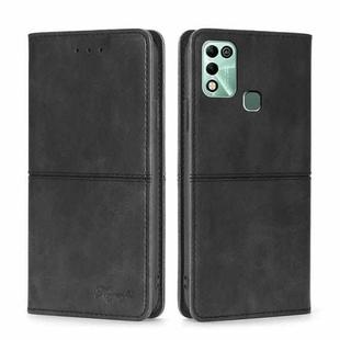 For Infinix Hot 11 Play Cow Texture Magnetic Horizontal Flip Leather Phone Case(Black)