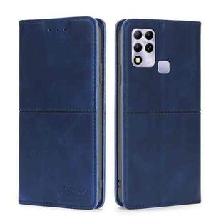 For Infinix Hot 11 RU Version Cow Texture Magnetic Horizontal Flip Leather Phone Case(Blue)