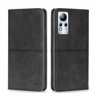 For Infinix Note 11 Cow Texture Magnetic Horizontal Flip Leather Phone Case(Black)