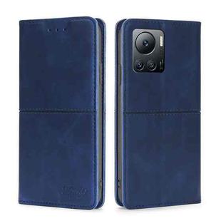 For Infinix Note 12 VIP Cow Texture Magnetic Horizontal Flip Leather Phone Case(Blue)