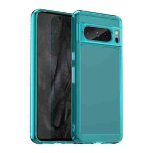 For Google Pixel 8 Pro Candy Series TPU Phone Case(Transparent Blue)