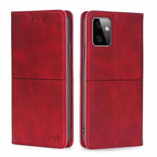 For Motorola Moto G Power 2023 Cow Texture Magnetic Horizontal Flip Leather Phone Case(Red)