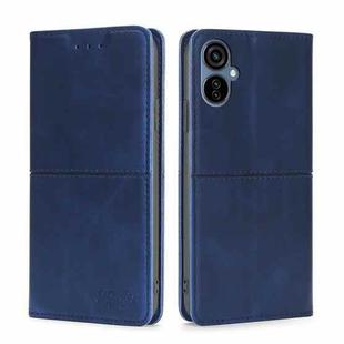 For Tecno Camon 19 Neo Cow Texture Magnetic Horizontal Flip Leather Phone Case(Blue)