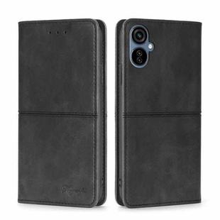 For Tecno Camon 19 Neo Cow Texture Magnetic Horizontal Flip Leather Phone Case(Black)