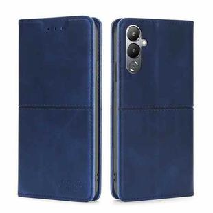 For Tecno Pova 4 Cow Texture Magnetic Horizontal Flip Leather Phone Case(Blue)