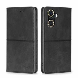 For Huawei Enjoy 60 Cow Texture Magnetic Horizontal Flip Leather Phone Case(Black)