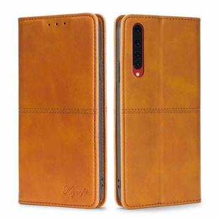 For Rakuten Big Cow Texture Magnetic Horizontal Flip Leather Phone Case(Light Brown)